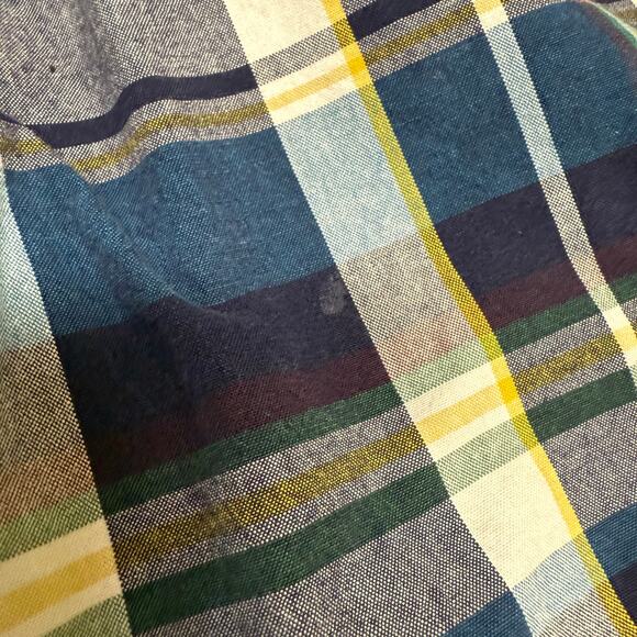 Crazy 8 Boys Shorts Sz 6 Touchdown Champ Navy Teal Gold White Green‎ Plaid - Picture 5 of 7